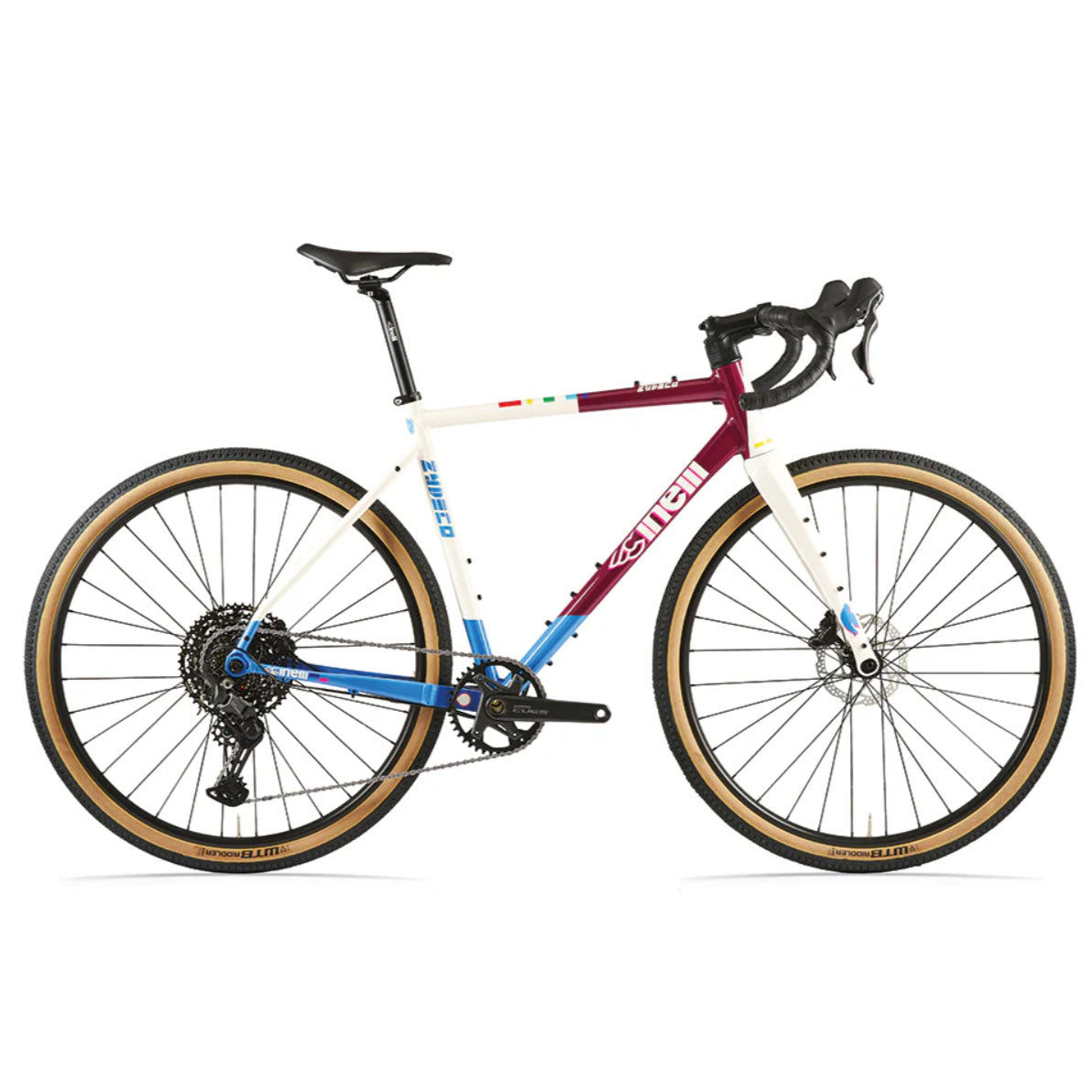 Cinelli ZYDECO WASHBOARD SPORT 2026 - Shimano CUES 1x11 - Tubeless-ready rims, 25mm internal width