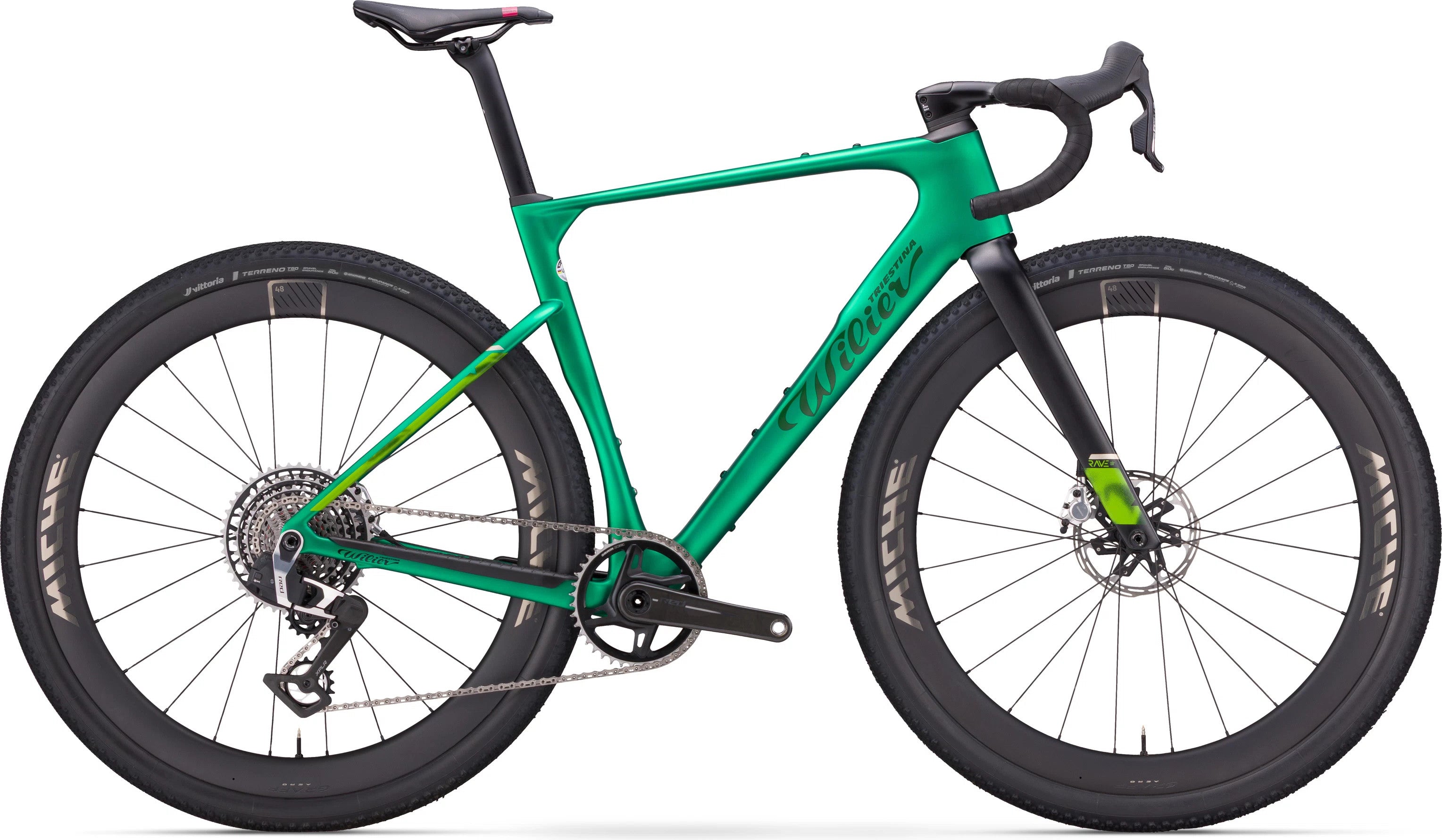 Wilier Rave SLR ID2 - E628VYD 2026 - SRAM RIVAL XPLR AXS E1 1x13S - MICHE GRAFF XL
