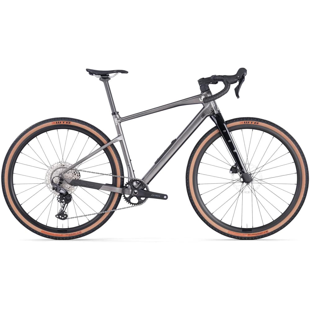 BMC URS TWO grey black white 2026 - SHIMANO GRX (RD-RX822) - WTB Raddler