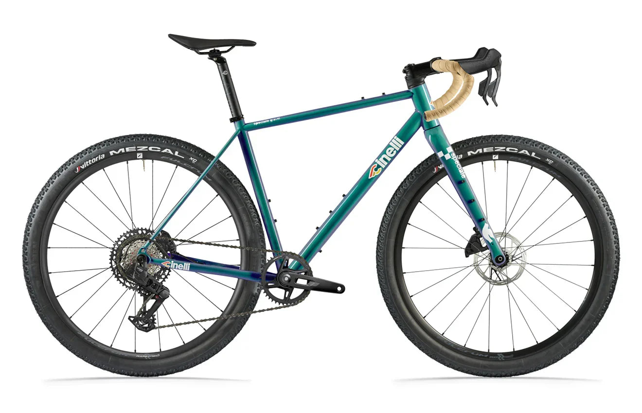 Cinelli Speciale Gravel Rival 1x12 Mullet Rapid Red AL 2026 - Sram Rival AXS Eagle - Fulcrum Rapid Red AL